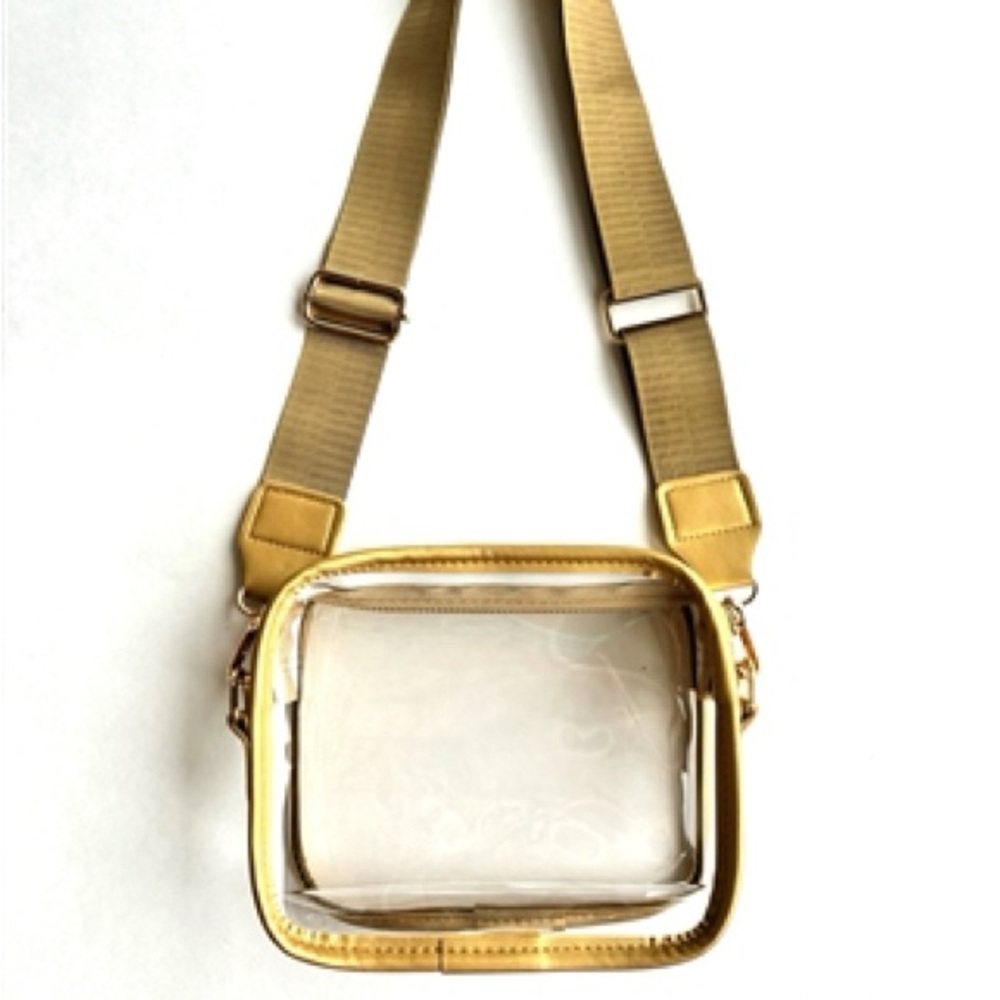Gold Clear Game Day Purse
